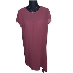 Forever 21 burgundy with attached camisole